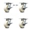 Service Caster 5 Inch Nylon Caster Set with Roller Bearing 4 Brake and 2 Swivel Lock SCC SCC-35S520-NYR-SLB-BSL-2-SLB-2 - alternate 1